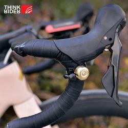 Thinkrider-クラシックバイクベル、クリクラウドサウンド、スチール、銅、mtb、マウンテンバイク、ハンドルバー、リングホーン、安全、サイクリング、レトロ