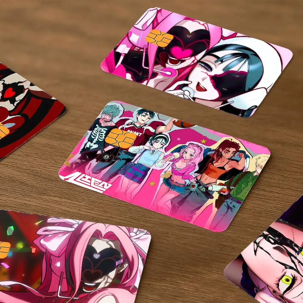 A-alien cute zombie Waterproof S-stage skin protector stickers for bank cards credit cards debit cards public transport cards