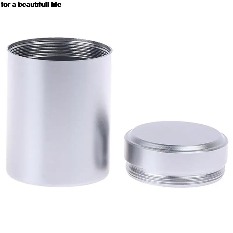 1 Piece Silver Metal Sealed Can Airtight Smell Proof Container Aluminum Herb Stash Tea Jar Storage Boxes Containers