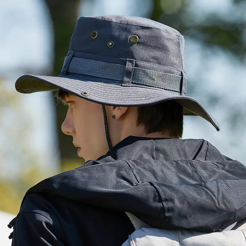 Unisex Outdoor Bucket Hat Sommer Sonnenschutz Anglerhut Herren Bergsteiger Wanderhut für Damen und Herren