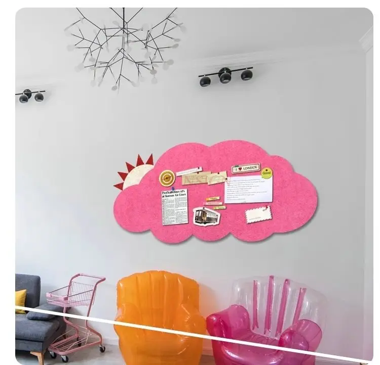 1 قطعة لوحة خشبية ناعمة صورة جدار لون ورأى مجلس سحابة الشمس ورأى الجدار ملصق الديكور الإبداع المدرسي