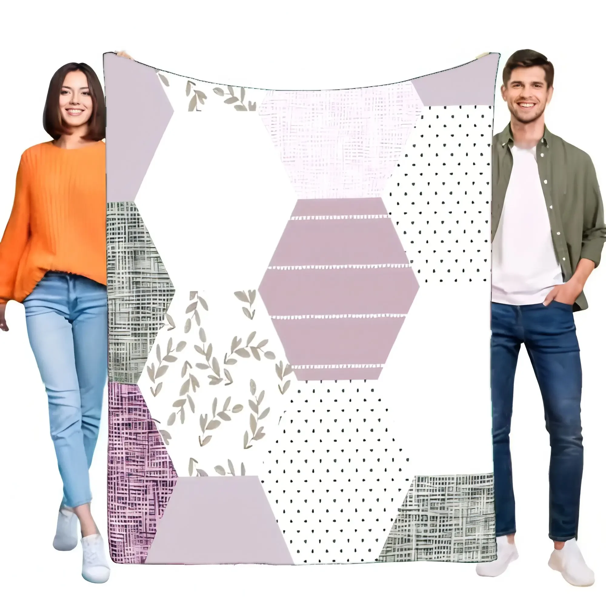 

Одеяло с шестигранным узором, уютный мягкий легкий декор для кровати, дивана, дома, идеальный подарок для друзей, семьи