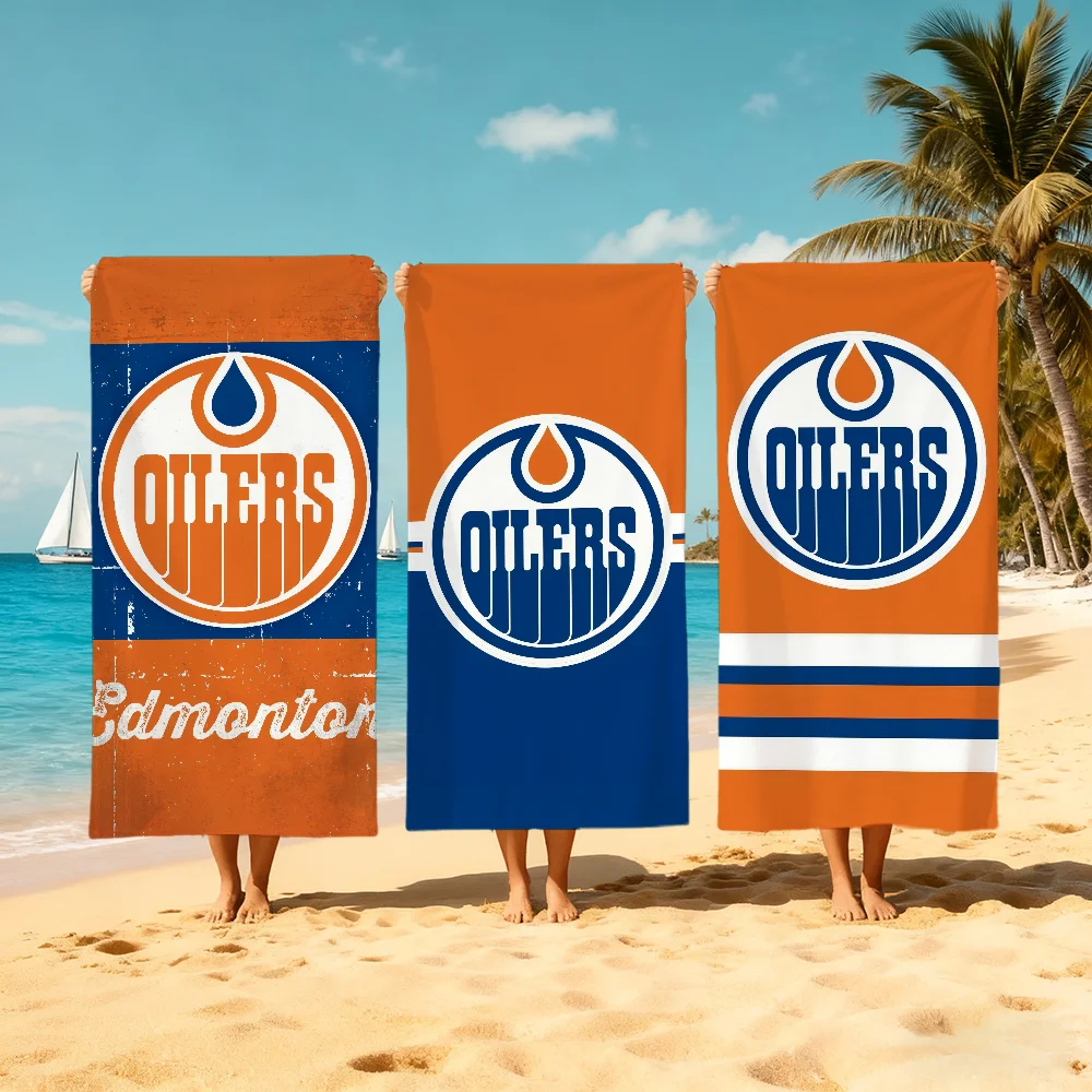 E-Edmon-ton sport O-Oilers-s Towel Beach Quick Dry Soft Pool Towels Gift for Travel Gym Shower Camping sports