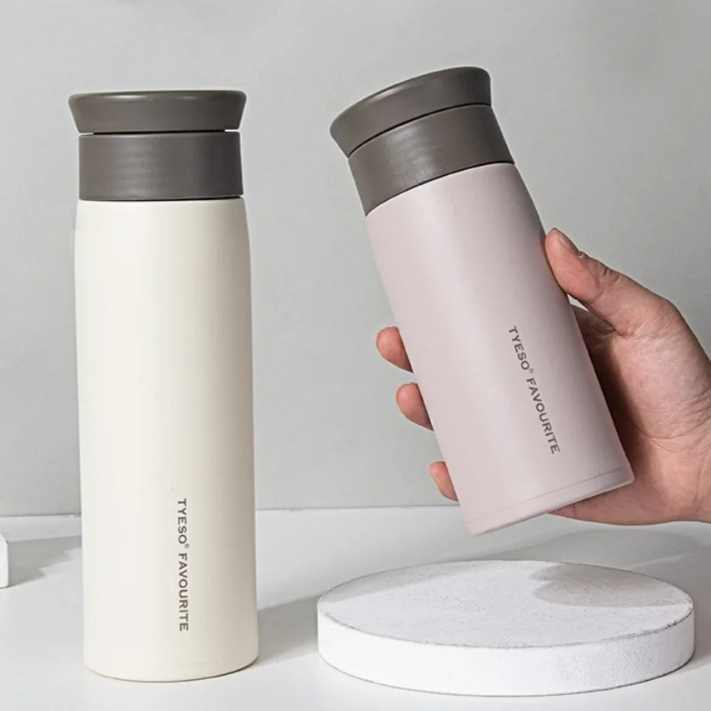 Thermoskanne aus Edelstahl 304, mattierte Wasserflasche, tragbare isolierte Flasche, Kaffeetassen, Reise, Auto, Zuhause, Wasserbecher, Geschirr