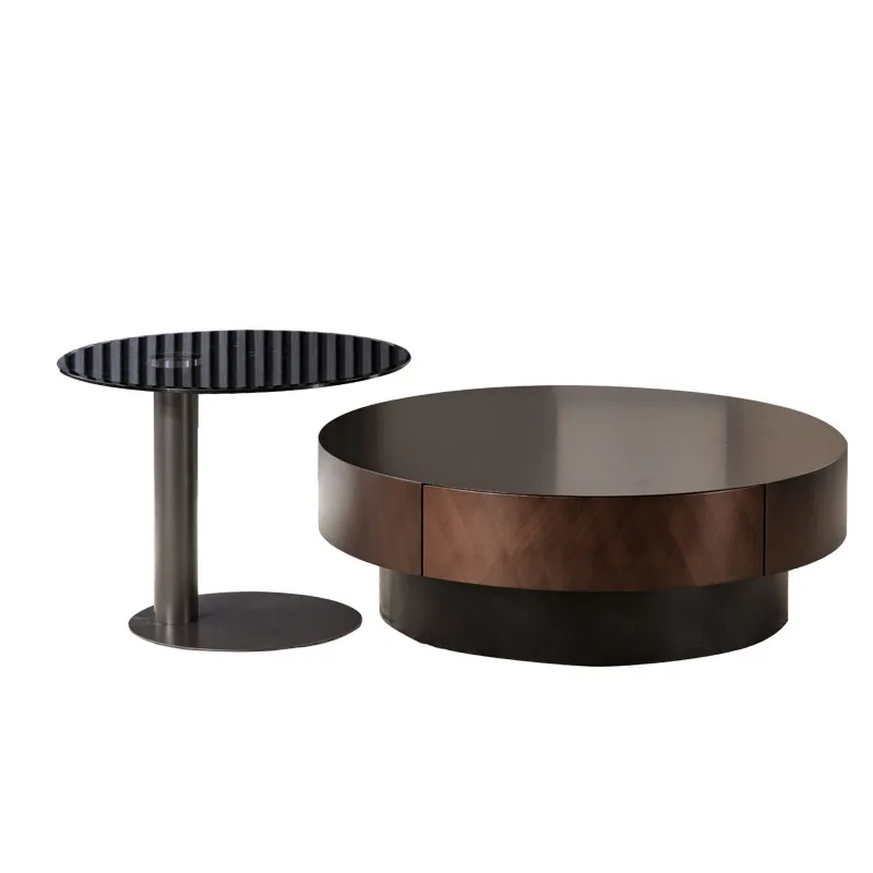 

Hxl Minimalist Coffee Table Combination Circle and Creative Simple and Light Luxury Living Room Home