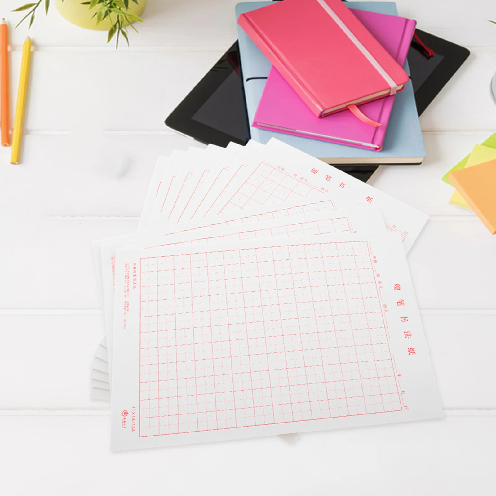 

10 Books Copybook Calligraphy Supplies Practice Cursive Notebook Paper for Students Caligraphy