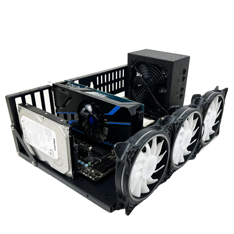 

DIY ПК Test Bench Открытая стойка для шасси для материнских плат ATX/M-ATX/ITX Твердая открытая воздушная простая стойка DIY Корпус для компьютера Легко собрать