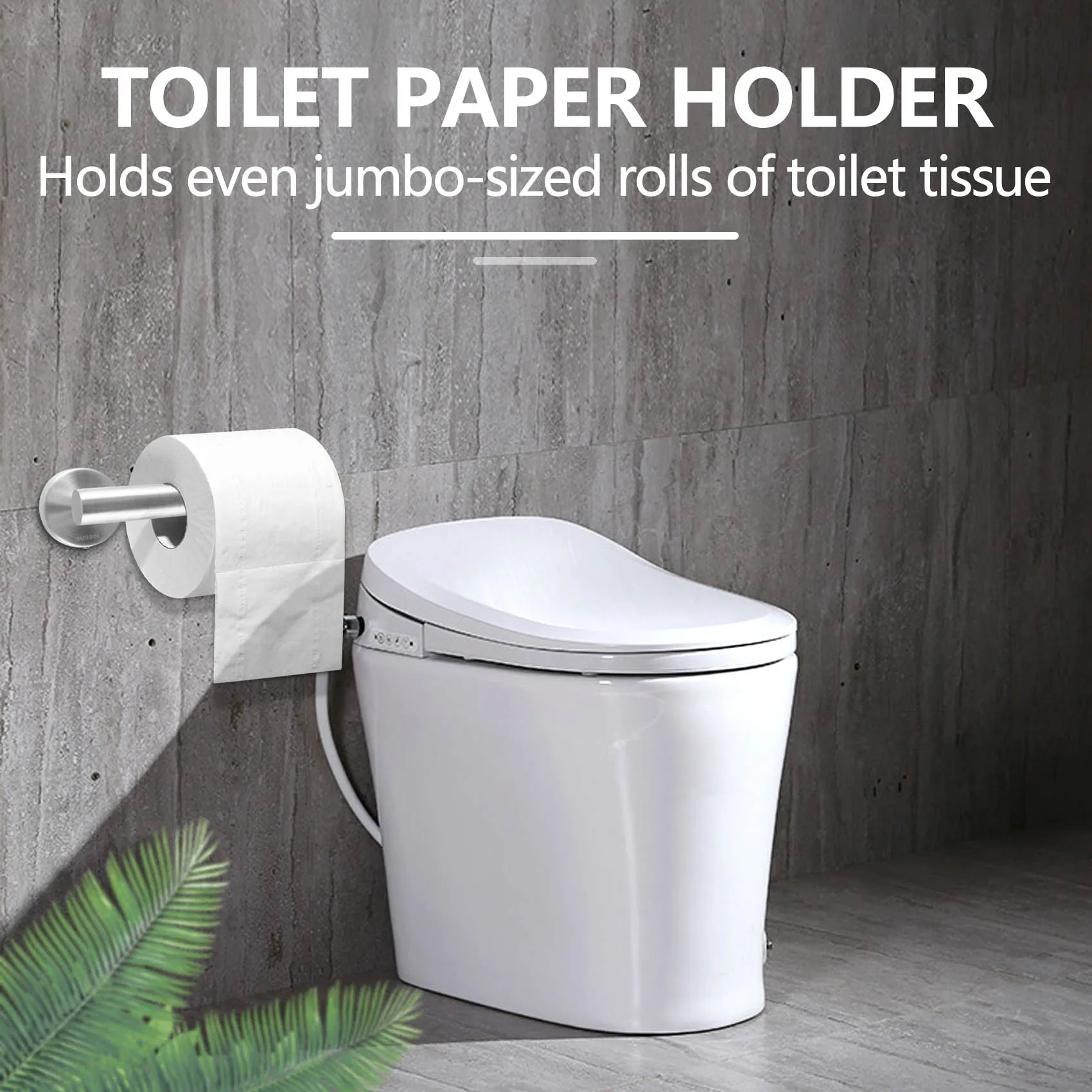 304 Stainless Steel Toilet Paper Holder,Round Tissue Holder,Paper Roll Dispenser