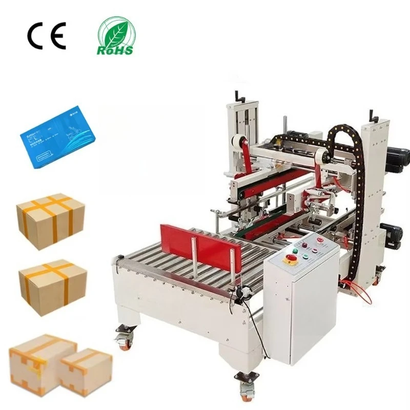 Automatic Carton Sealer Four Corner Edges Carton Sealing Machine Adhesive Tape Box Sealing Machine