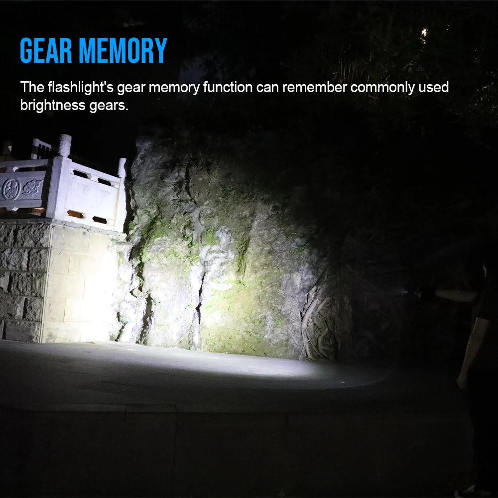 Trustfire L5 EDC Flashlight Tactical 1000LM Mini LED Light USB Portable Rechargeable Torch with Back Clip For Camping Emergency