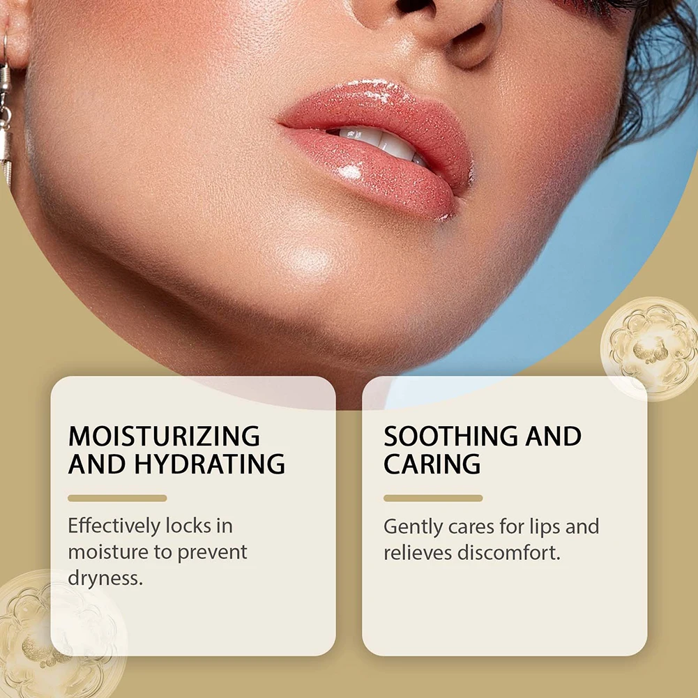 30g Nawilżający Balsam do Ust z Tłuszczem, Nawilżający Krem do Pielęgnacji Ust Głęboko Odżywia i Nawilża Suche, Popękane Usta, Pielęgnacja Ust