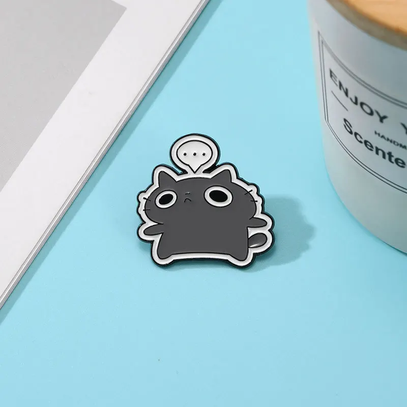 

New Cartoon Cute Cat Anime Brooch Pin Alloy Enamel Badge For DIY Clothing Bags Shoes Hat Scarf T-shirt Jeans Decoration