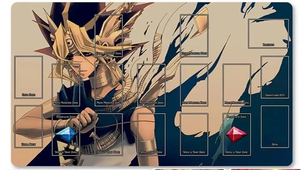 

YuGiOh Playmat Коврик для карточных игр Игровые коврики, совместимые с OCG + бесплатная сумка - 284085