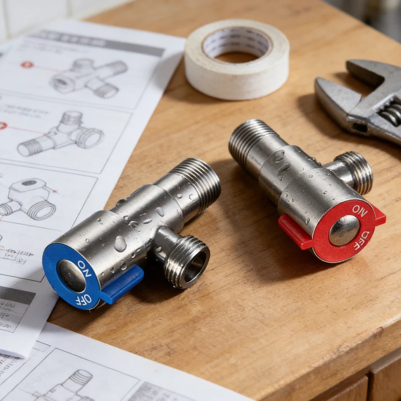 

Switching Water Stop Valve Household Stainless Steel Hot and Cold Inlet Triangle Valve Large Flow Angle Valve for Water Heater