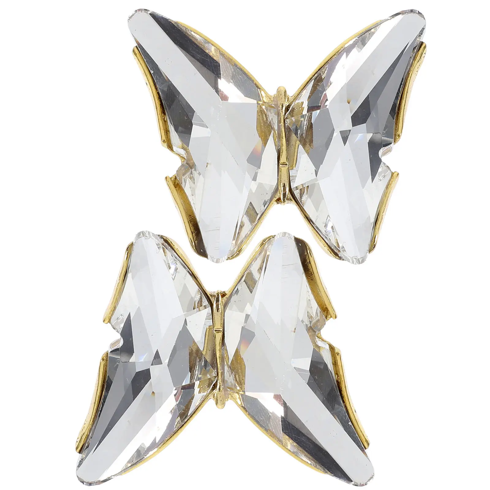 

2 шт. Золотистые хрустальные пряжки для обуви, элегантный декор для туфель, балеток, шляп, клатчей, аппликации из страз, принадлежности для шитья и рукоделия