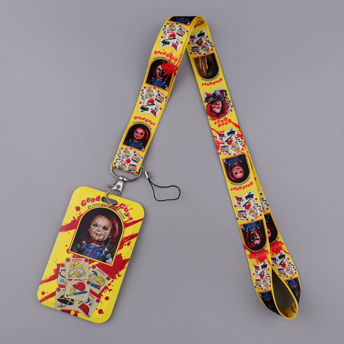 Horror Movies Anime Lanyard For Keys ID Card Cover Badge Holder Business Phone Key Lanyard Neck Straps Keychain Rope Accessories