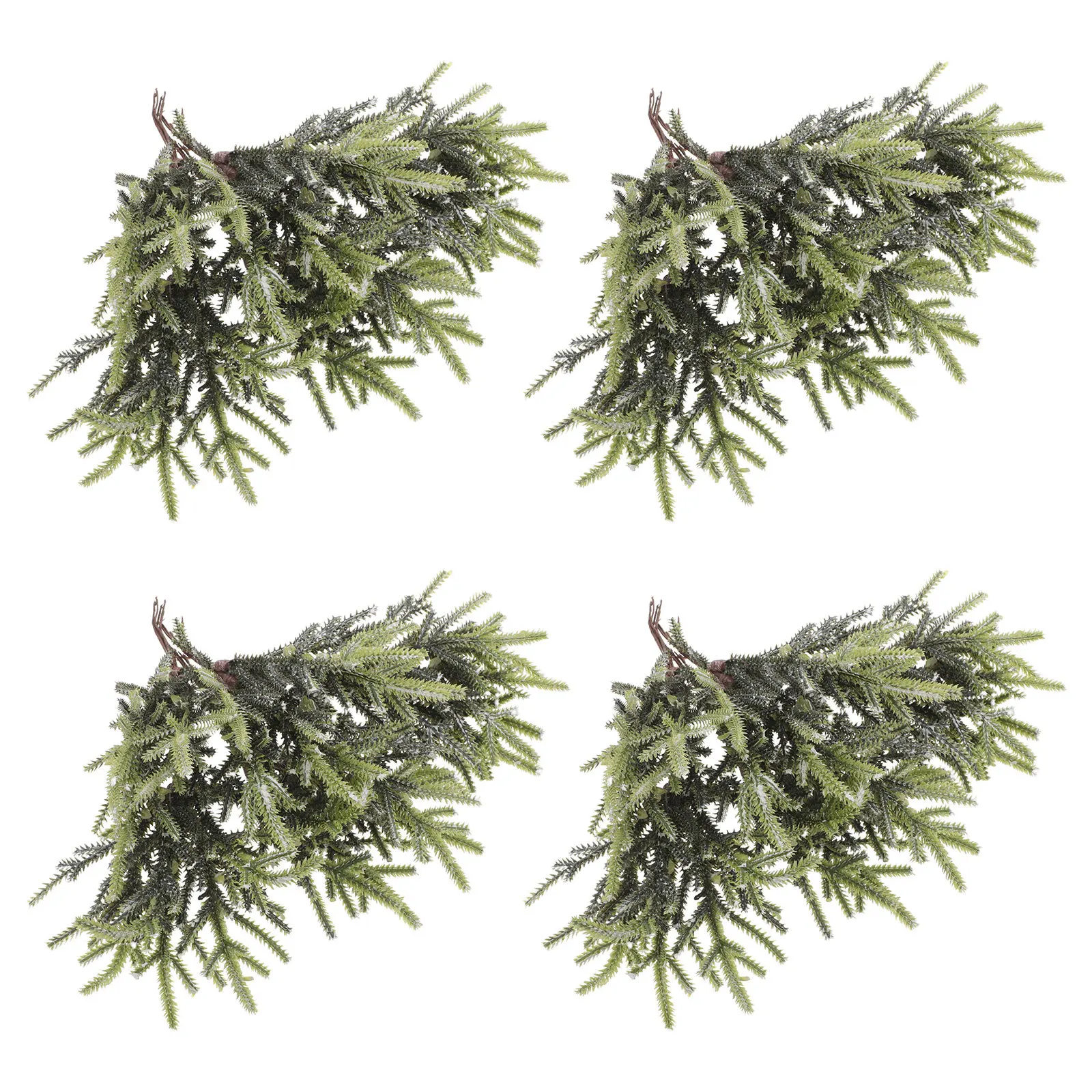 

60pcs Artificial Pine Branches Greenery Decor Simulated Pine Needles Faux Cedar Stems For Christmas Tree Filler Holiday Wreath