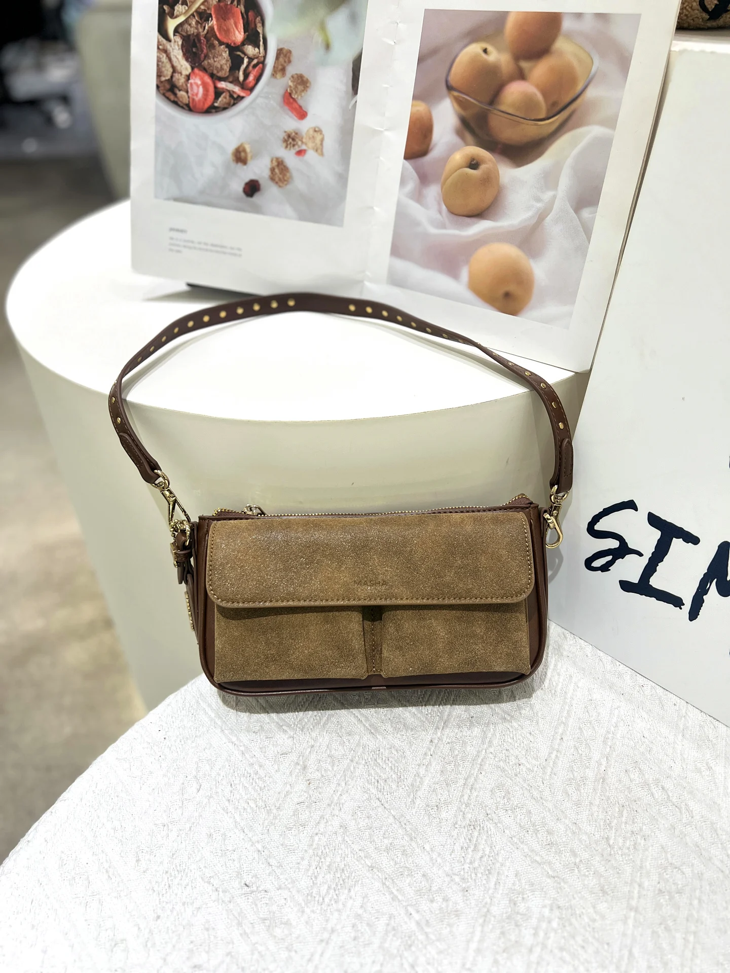 

Maa Модная сумка подмышки, повседневная легкая сумка через плечо, дизайн из высококачественной кожи, модная сумка для молодых женщин