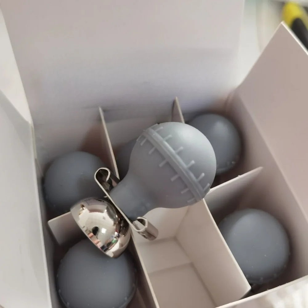 6Pcs Electrodes Ball Portable Accurate Measurement Easy Cleaning Soft Comfortable Adult Chest Suction Cup Bulb