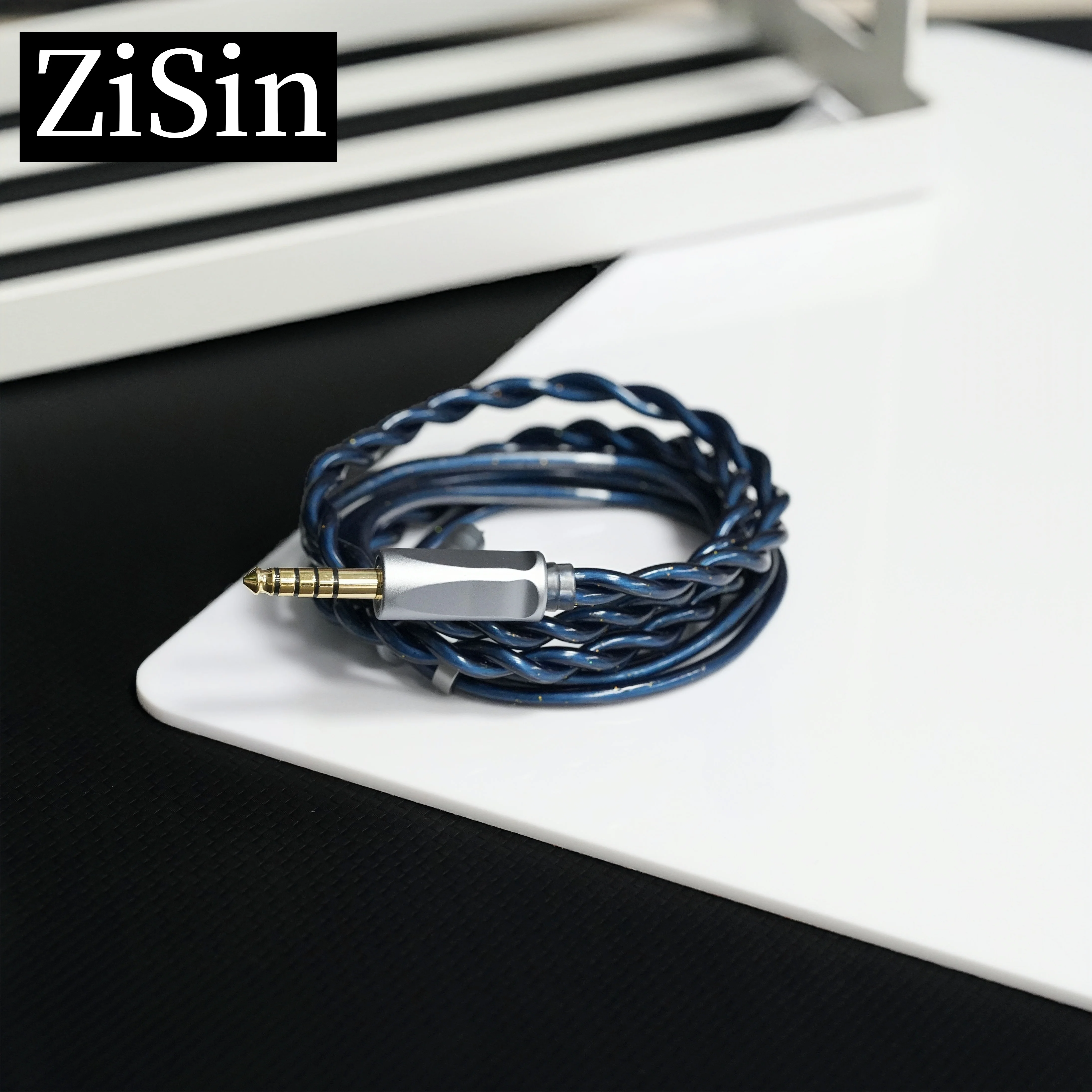 ZiSin-328 IEM cable, equipped with 4.4mm and MMCX/embedded 2-pin