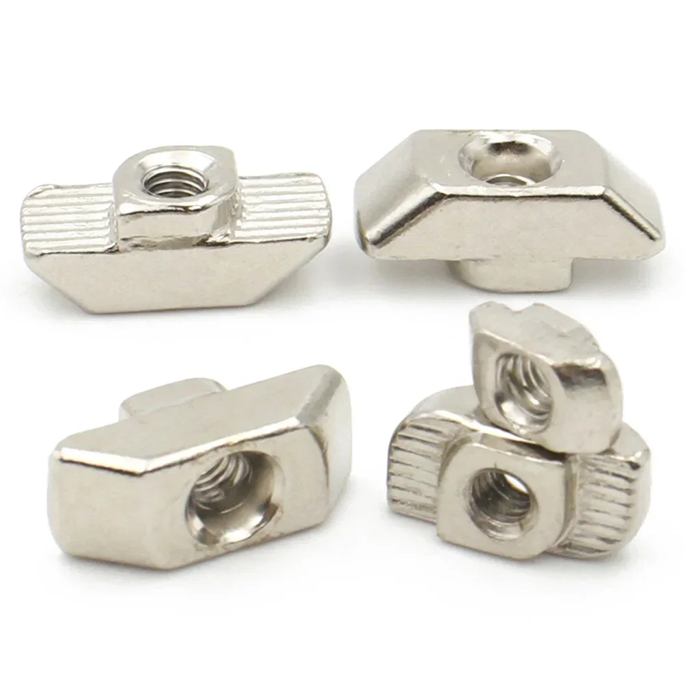10-50 M3 M4 M5 M6 M8 M10 Slot T-nut Sliding T Nut Hammer Drop In Nut Fasten Connector For Aluminum Extrusion EU30 EU35 EU40 EU45