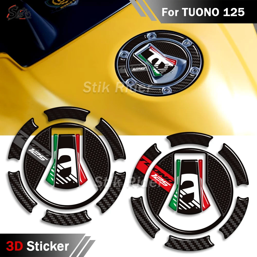 

2025 2026 For Aprilia TUONO 125 Motocross 3D Tank Pad Tank Pad 3D Bike Cap Grips Gas Fuel Kit Knee Stickers Decals Protection