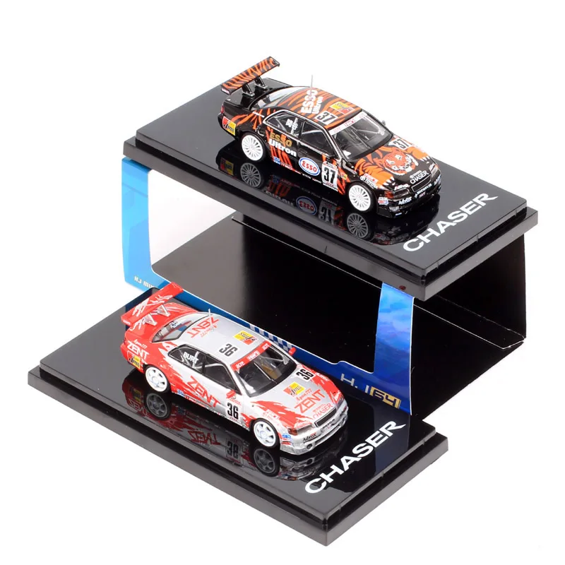 مقياس 1/64 تويوتا تشيسر 1998 JTCC ESSO # 37 زينت # 36 نموذج سيارة Tom's Touring GP Diecasts ولعبة المركبات هواية اليابان HJ64 نسخة طبق الأصل #1