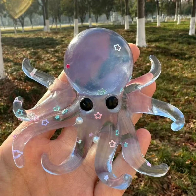 Squishy Ocean Octopus Squeeze Fidget Toy Simulation Stress Relief Slow Rebound Toy Can Be Stretched Sensory Decompression Gift – Detail 8