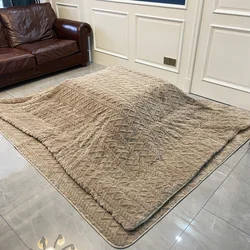 Kotatsu Futon Comforter 1pc Funton + 1pc Carpet Cotton Soft Quilt Blanket for Japanese Heating tableJapanese Home and Living