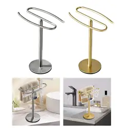 Hand Towel Stand Watch Holder Rust Resistant Antiskid Bottom Multipurpose Height 31cm Space Saving for Dressing Tables Accessory