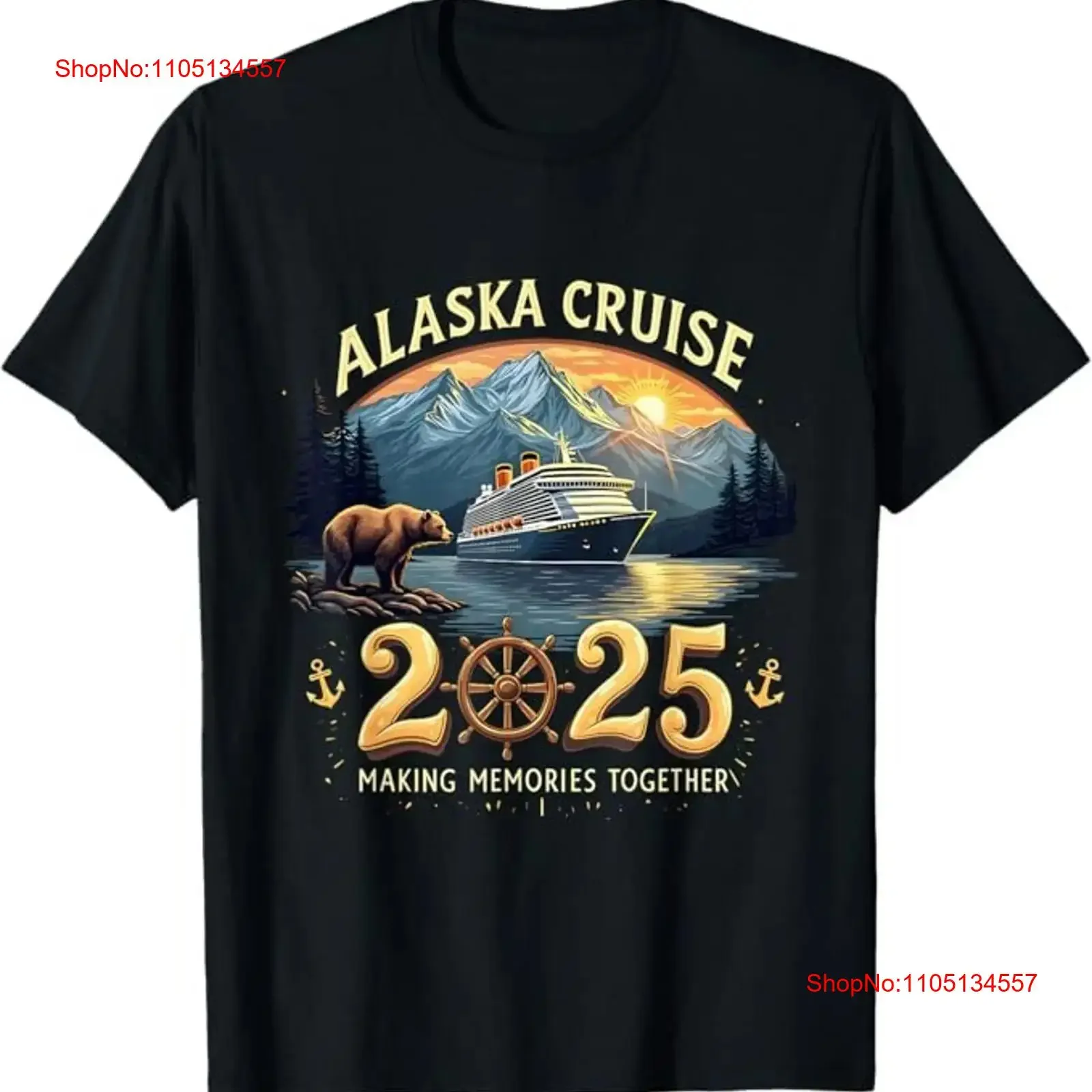 Alaska Cruise 2025 Family Adventure Matching s T Shirt vintage Washed fashion homme designer clothes Unisex Soft Breathable