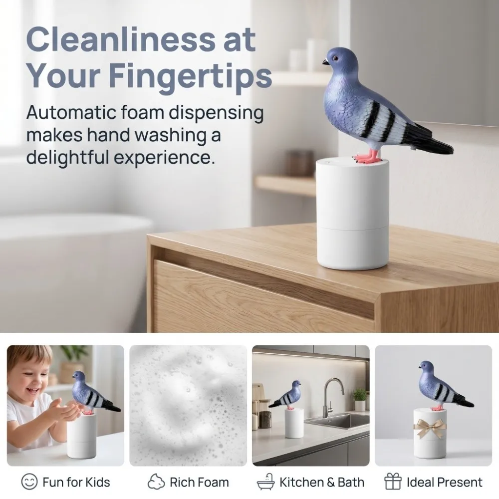 abs-foaming-hand-soap-dispenser-refillable-pigeon-shaped-soap-dispenser-blue-white-funny-design-foaming-soap-dispenser