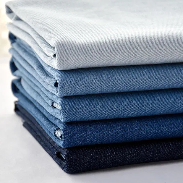 50*150cm Washed Denim Fabrics Pure Cotton Fabric For Trousers T-Shirt Apron DIY Summer Dress Clothing Material For Baby Girls