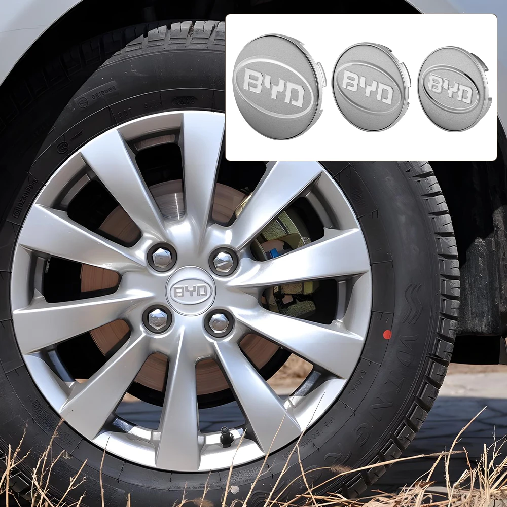 4PCS 55/58/68MM Car Wheel Rim Hub Cap Auto Wheel Center Cap Dust-proof Cover For BYD Sealion Seal Song plus Seagull Dolphin Tang