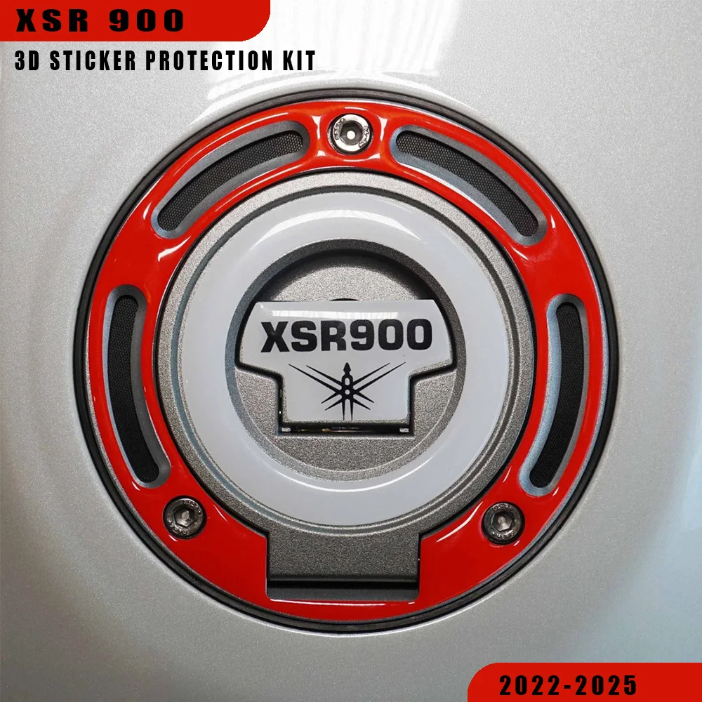 

For XSR 900 Stickers 2022-2025 Motorcycle 3D Resin Stickers Protecting Fuel Tank Cap Accessories XSR900 xsr 900