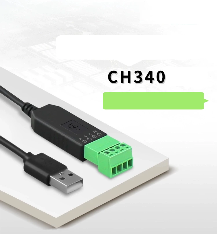 1/2/3Pcs CH340 To 485 Serial PLC Industrial Grade USB Converter Communication Module Serial Port IO Module