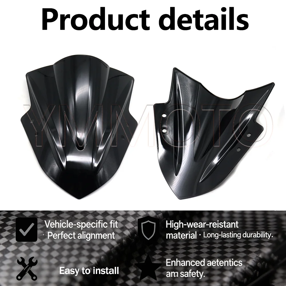 For Kawasaki Ninja 300 250 ZX300 EX300R ZX EX 300 R 2013-2017 Motorcycle Windscreen Windshield Deflector Protector Wind Screen
