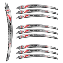 EZARC 10PCS Japanese Teeth Reciprocating Saw Blades 15Inch Arc Edge Wood Cutting Pruning Saw Blades 6TPI parkside Tree Trimming