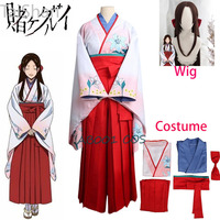 Anime Yuriko Nishinotoin Cosplay Costumes Kakegurui Compulsive Gambler Costume Yuriko Kimono Japanese Woman Kimonos Suits Cos