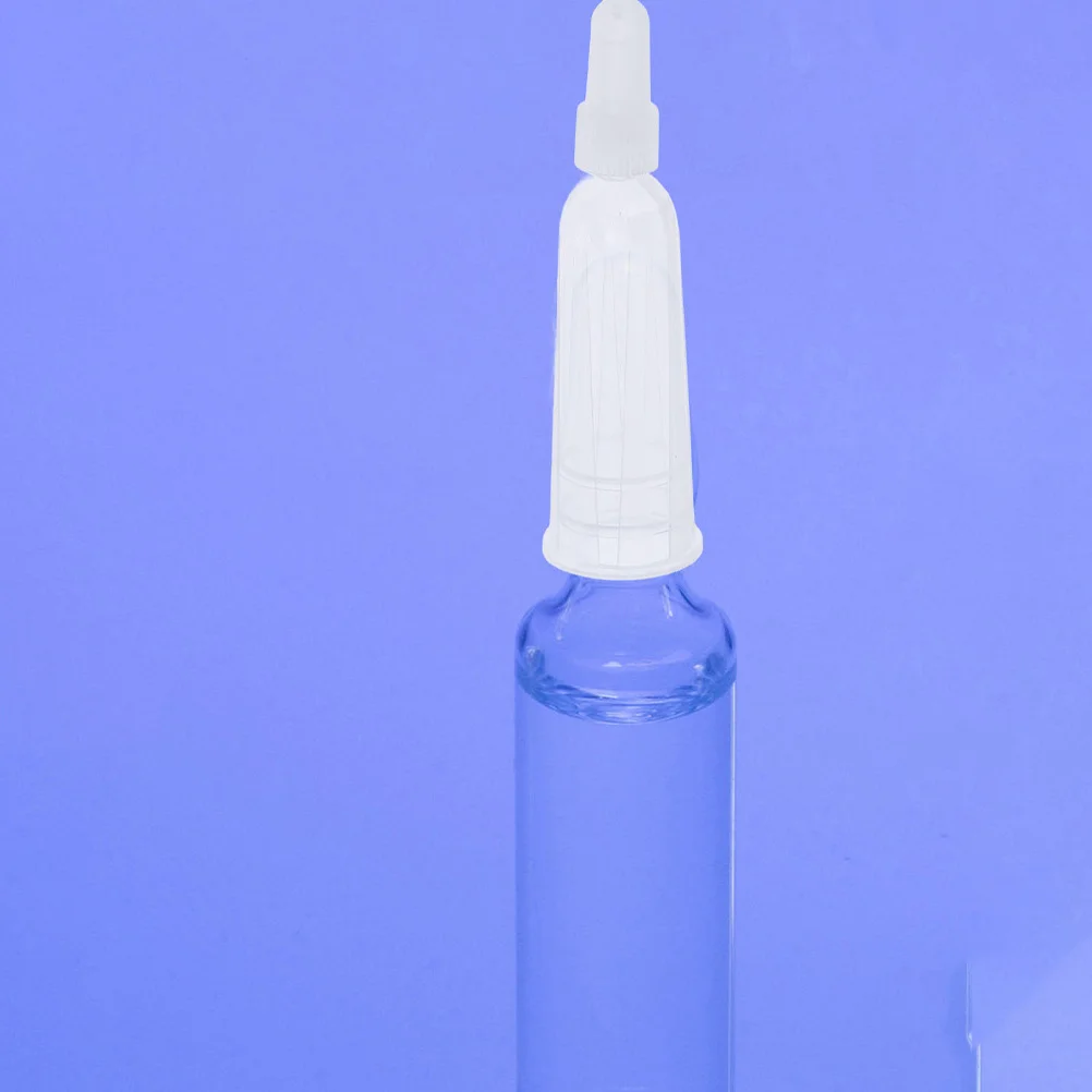 

50Pcs Ampoule Bottle Opener Transparent Applicator Tips Reusable Liquid Dispensing Caps for Skincare Lab Use Applicator Tip