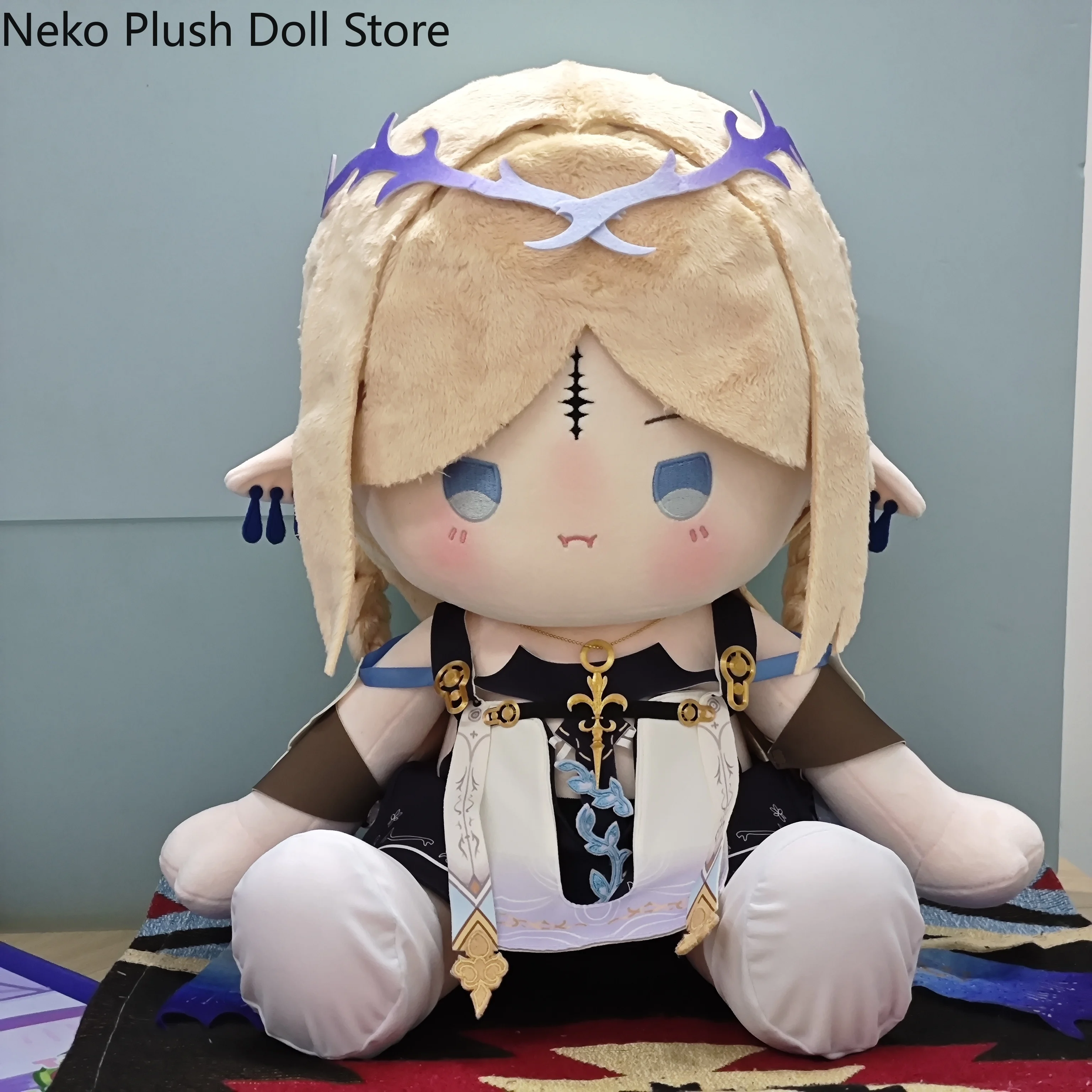 

Wuthering Waves Cartethyia Game Anime Cosplay Plush Stuffed Cotton Cute Body Change Clothes Doll Dress Up Toys Cushion 40CM