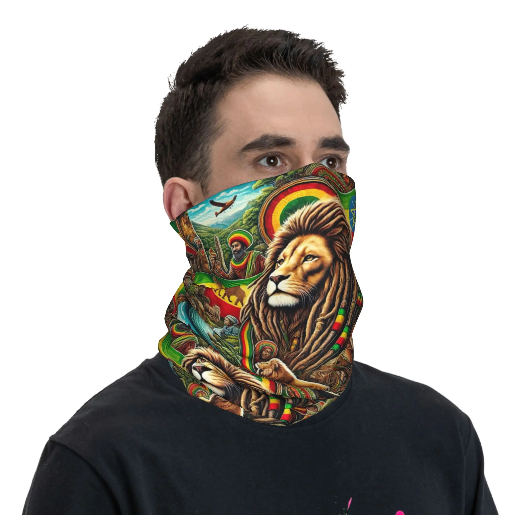 

Rastafarian Amaiquina Reggae Rasta Lion Street Skullies бандана на шею шарф с принтом повязка на голову для верховой езды для мужчин и женщин