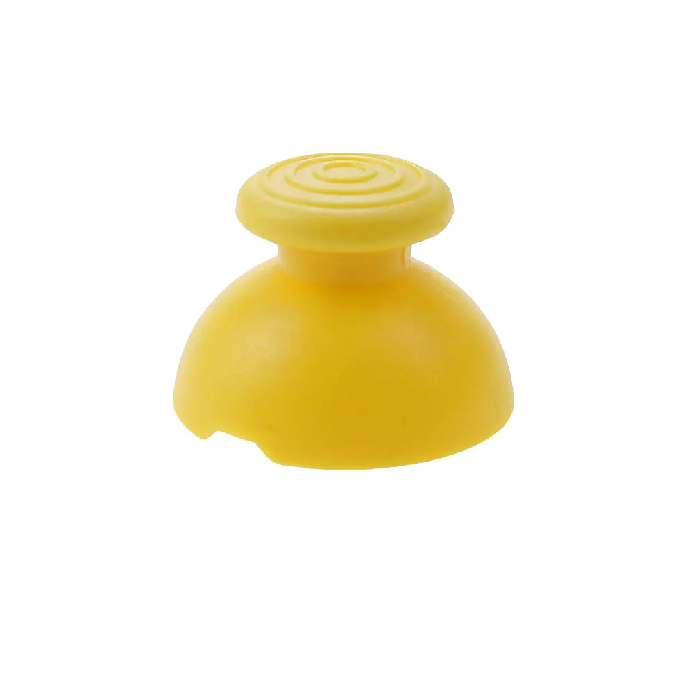 JCD 1Set=4pcs For NG C Analog Stick Cap Replacement for Gamecube controller - Joystick Thumb Yellow / Grey