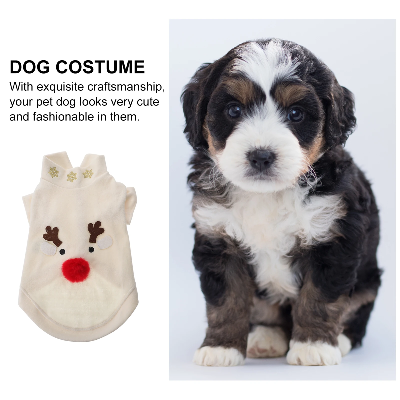 

Pet Winter Coats Dog Toy Apparel Pattern Clothing Christmas Costume