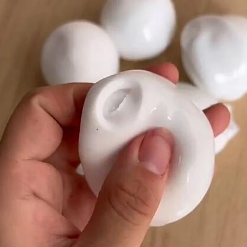 1PC Sphere Jewelry TPR Casting Molds Ultra Thin Milk Fragrance Fluid Milk White Color Ball Leather DIY Filling Slow Rebound Toys