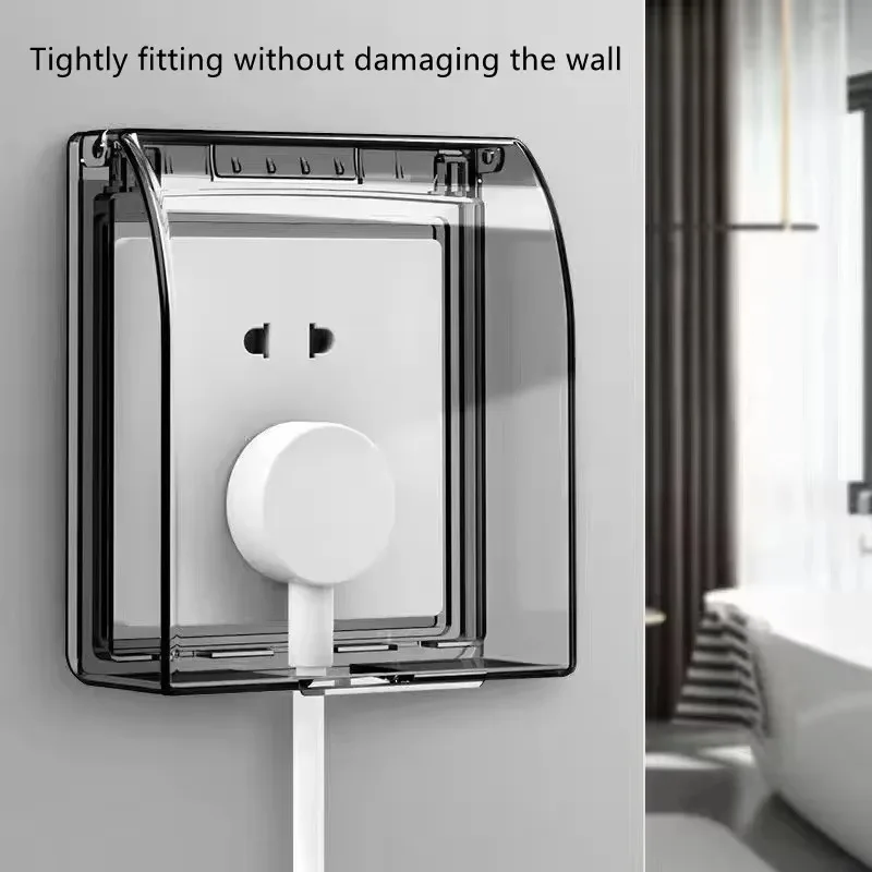 86 نوع مقبس الحائط مقاوم للماء غطاء مفتاح شفاف ملحقات حماية المخرج الكهربائي المنزلي #2