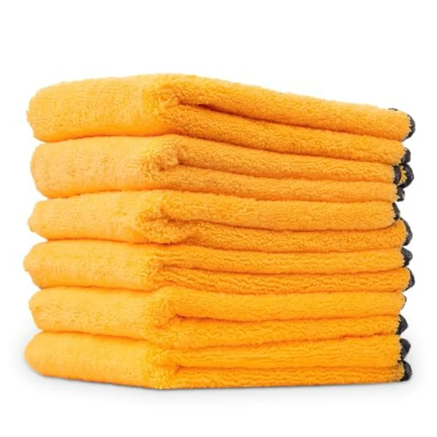 

Professional Grade Premium Microfiber Towels for Cars, Gold, 24" x 16", Ultra-Soft and Scratch-Free Car Detailing Cloths for Tr