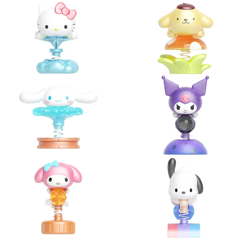 

Sanrio dream spring rocking blind box ornament cute cartoon table decoration girl's heart beauty gift kuromi cinnamoroll melody