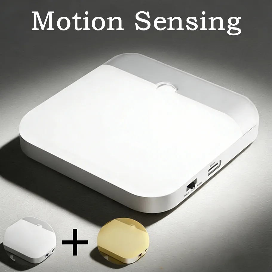 

Светодиодный светильник с датчиком движения, индукционный, перезаряжаемый, USB, ночник для спальни, кухни, лестницы, прихожей, гардероба, шкафа