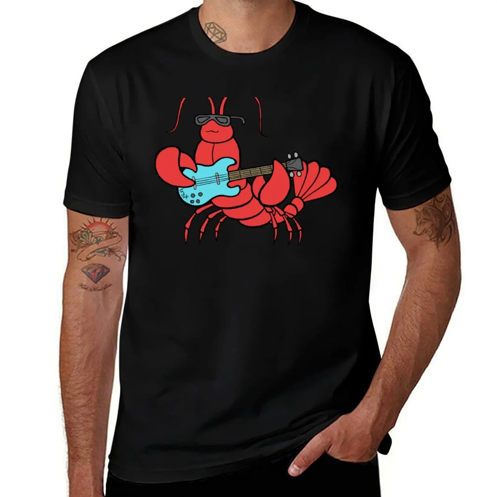 

Футболка Rock Lobster, мужские футболки, футболки с рисунком, дизайнерская футболка